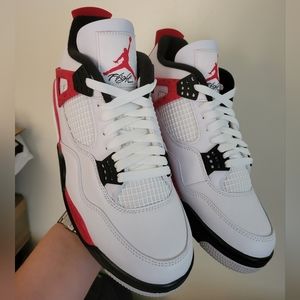 Brand new ds size 9 men's air jordan 4 retro red cement.